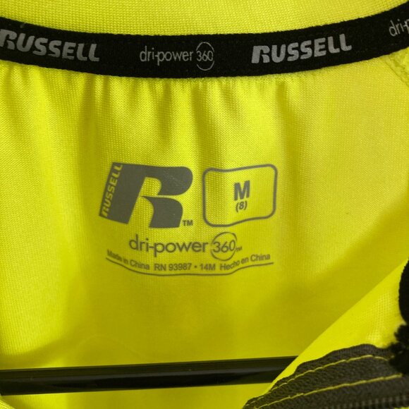 Russell Athletic Performance Shirt Boy’s Medium 8 Neon Yellow dri-power 360 - Picture 3 of 8